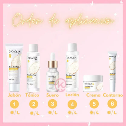Kit Bioaqua 6 pcs Rejuvenecedor Facial